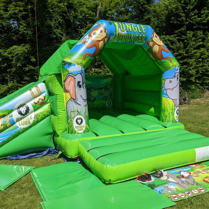 Jungle Combo Bouncy Castle For Outdoor Hire