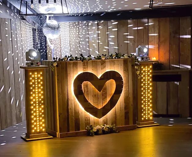 Rustic Wooden Dj Booth